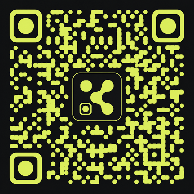 Código QR de ejemplo para escanear el menú